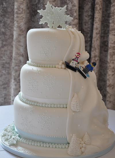 Winter Wonderland Wedding Cake - Cake by Rachel Leah