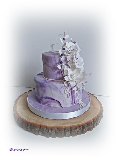 Marbled wedding cake - Cake by Zuzana Kmecova