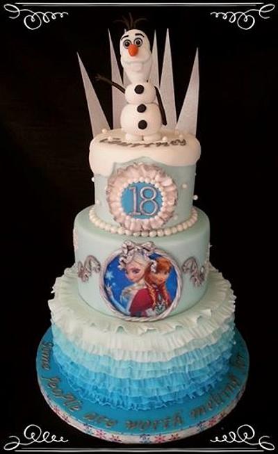 Frozen 18th birthday cake - Cake by Too Nice to Slice