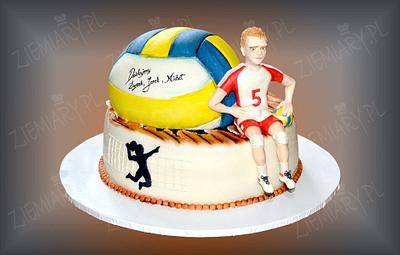 cake for volleyball player - Cake by Anna Krawczyk-Mechocka