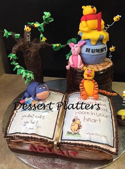 Winnie poo and friends cake - Cake by Swati karthik