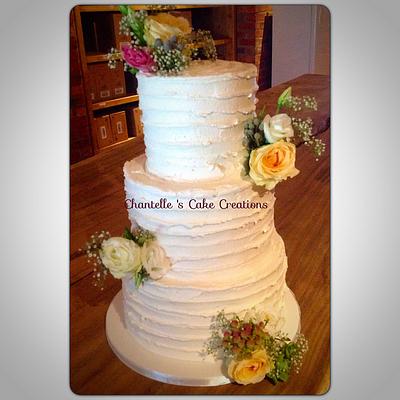 Simplistic wedding - Cake by Chantelle's Cake Creations