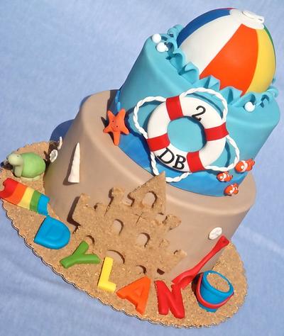 Beach Ball Party - Cake by Lesley Wright