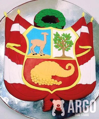 Torta de Escudo Peruano  - Cake by Argo Cake Studio