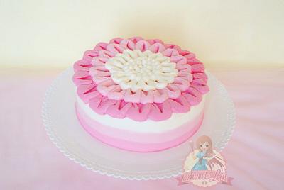 Ombre Whipped Cream - Cake by SweetLin
