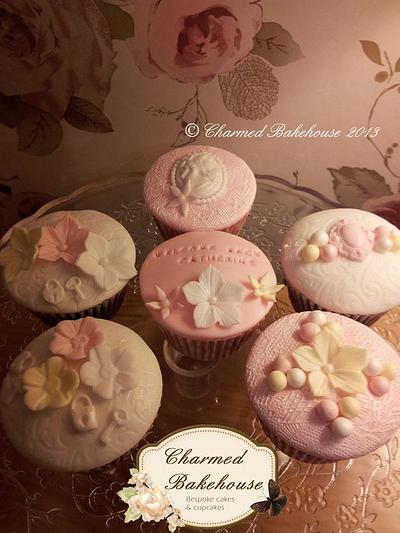 Vintage styled cupcakes - Cake by Charmed Bakehouse