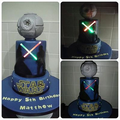 Star Wars birthday cake - Cake by Cakesbycathy