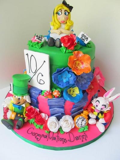 Alice in Wonderland Wedding shower cake - Cake by Denise Frenette 
