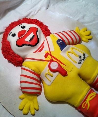 Vintage Ronald McDonald Doll Cake - Cake by Angel Rushing