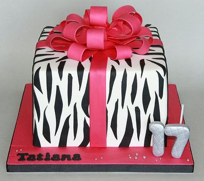 Zebra Gift! - Cake by Doces & Extravagantes