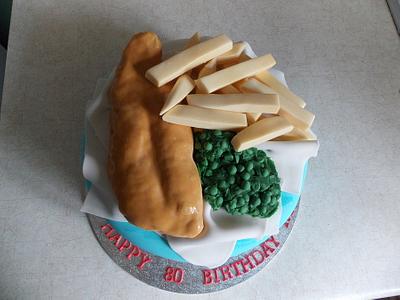 Fish & Chips - Cake by Megz