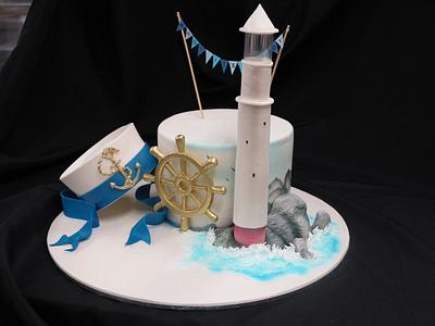Nautical baby shower  - Cake by Kevin Martin