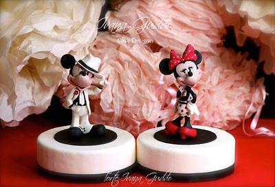 Mickey Mouse & Minnie cake topper - Cake by ivana guddo