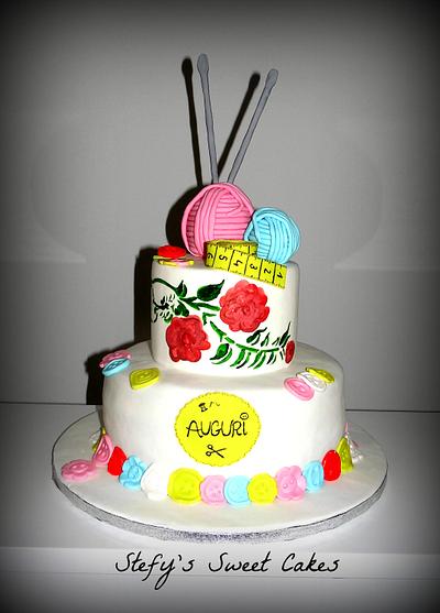 Sewing Cake - Cake by Stefania