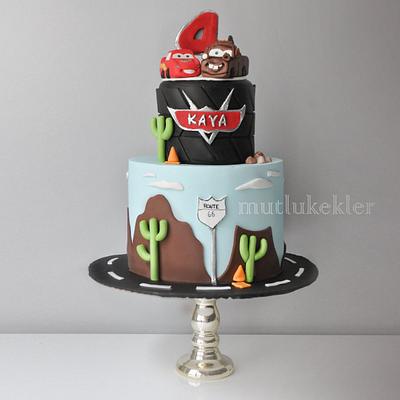 Cars themed cake - Cake by Caking with love