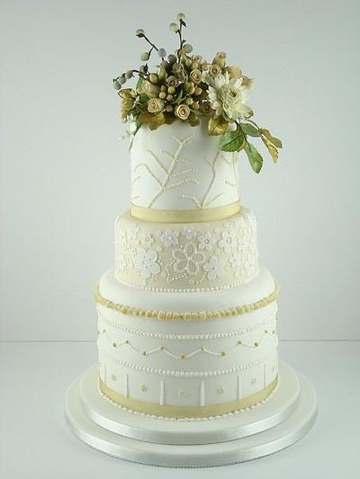 Autumn Wedding Cake - Cake by ClearlyCake