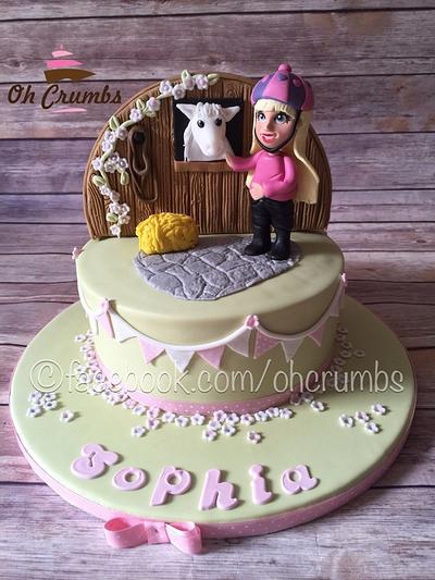 Horse riding cake - Cake by Oh Crumbs