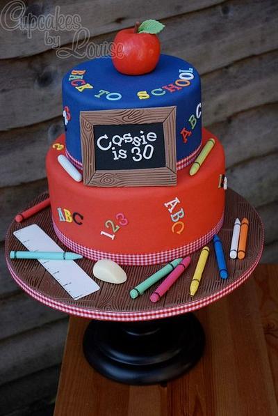 Back to School cake - Cake by CupcakesbyLouise