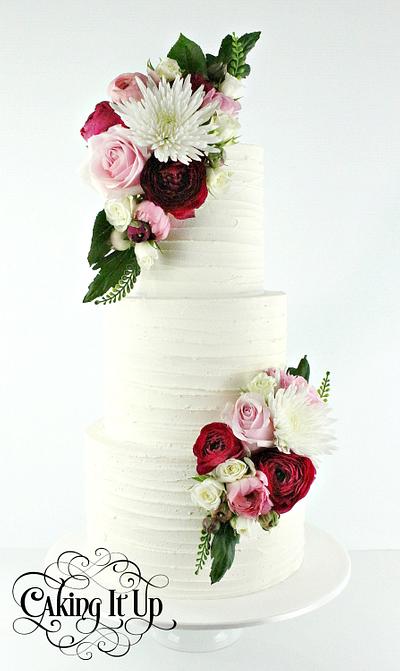 Rustic Wedding Cake - Cake by Caking It Up