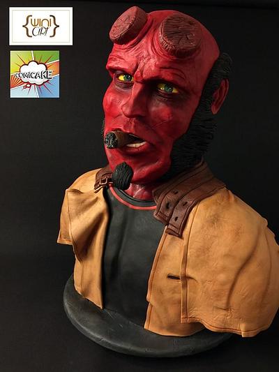 Hellboy  COMICAKE collaboration 2015 - Cake by xavier winiart