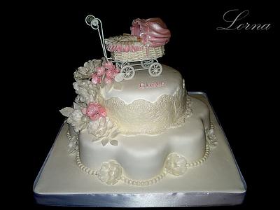 Christening cake for my baby.. - Cake by Lorna