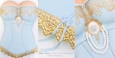 French lingerie, Corset Cake  - Cake by Sheena Henry