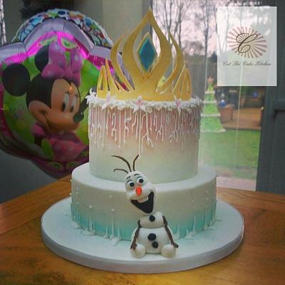 Frozen inspired birthday cake - Cake by Emma Lake - Cut The Cake Kitchen