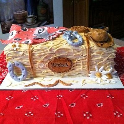 Bale Of Straw Cake - Cake by Patty Cake's Cakes