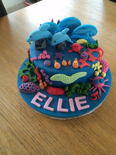 Dolphins for Ellie - Cake by Lisa Ryan