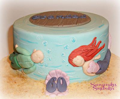 Fishing with a mermaid! - Cake by Spongecakes Suzebakes