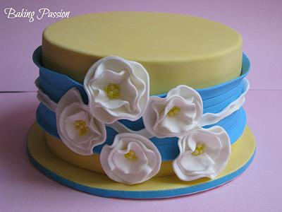 Wrapped and Flowered! - Cake by BakingPassion