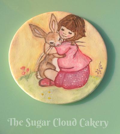 Belle & Boo hand painted cookie  - Cake by The sugar cloud cakery