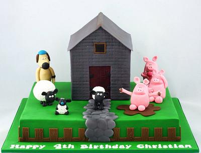Shaun the Sheep - Cake by Trish T
