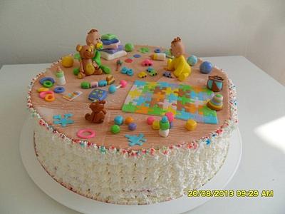 twins birthday cake - Cake by irena11