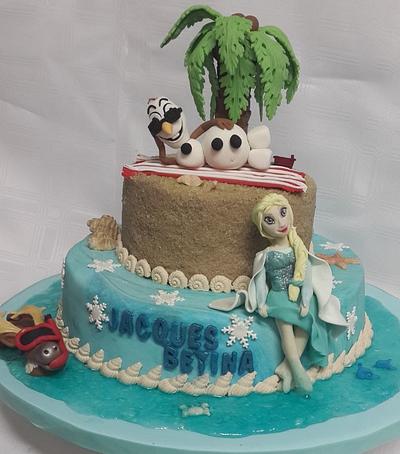 Frozen in Summer - Cake by Tascha's Cakes