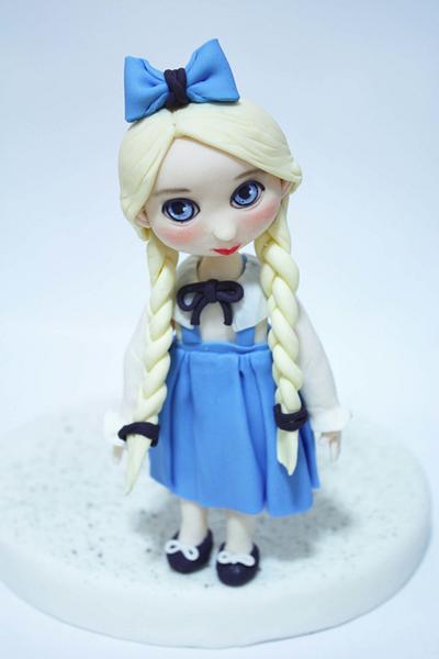 last blue baby doll - Cake by fantasticake by mihyun