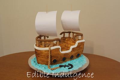 Pirate Ship - Cake by Edible Indulgence