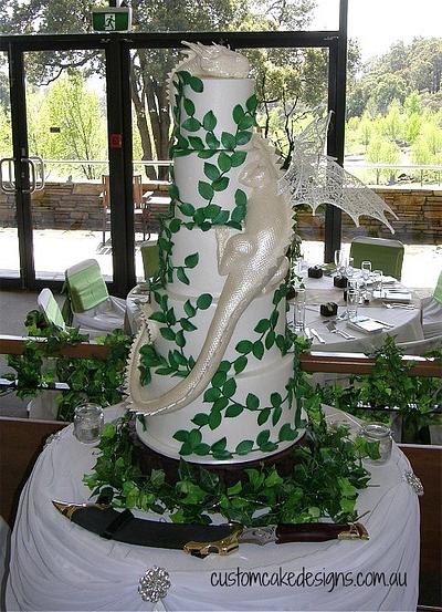 Smaug Dragon Wedding Cake - Cake by Custom Cake Designs