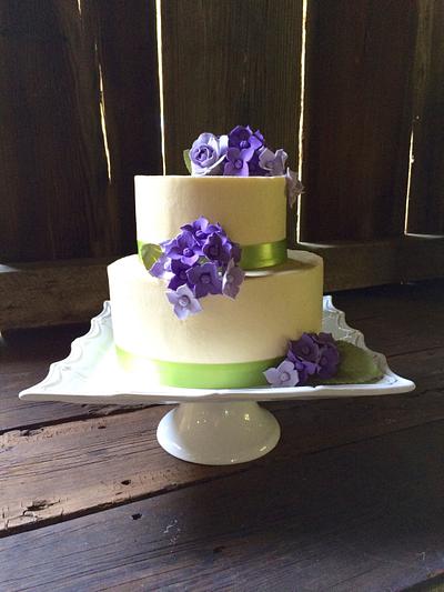 Purple Hydrangea Elegance - Cake by SarahBeth3