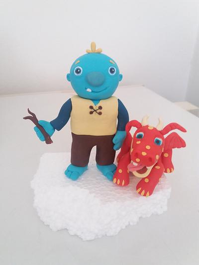 Wallykazam and dragon - Cake by Vanja Prastalo