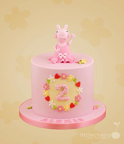 Girly Peppa Pig Cake - Cake by Little Cherry