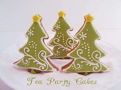 Gingerbread Christmas Trees - Cake by Tea Party Cakes