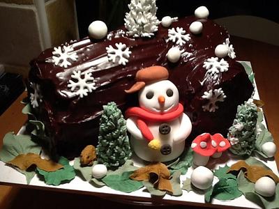 The snowman,   SANTA'S  SACK,   BABY SHOWER, - Cake by Eve