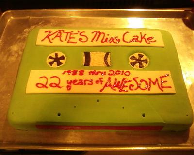Mix Tape Cake - Cake by Erika Lynn Cain