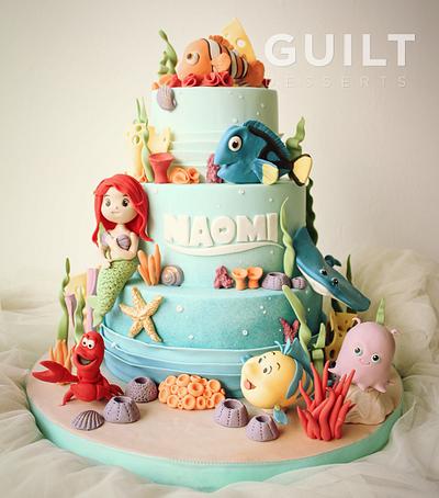 Finding Nemo and Dory and Ariel and... - Cake by Guilt Desserts