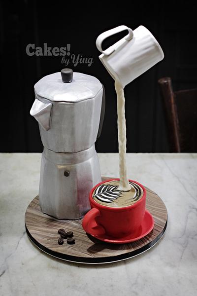 Coffee Afficionado's cake - Cake by Cakes! by Ying