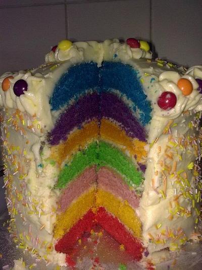 Rainbow Cake - Cake by Simone