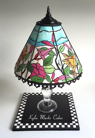 Hand painted Tiffany lamp cake - Cake by Kylie Marks