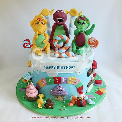 Barney Candyland - Cake by Guilt Desserts