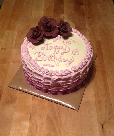 Purple Ombré Cake - Cake by Claudia Amezcua